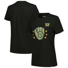 MLB Milwaukee Brewers New Era Women's Armed Forces Day T-Shirt