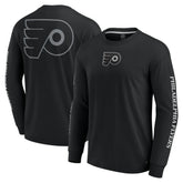 NHL Black Philadelphia Flyers Fanatics Elements Strive Long Sleeve T-Shirt