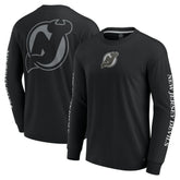 NHL Black New Jersey Devils Fanatics Elements Strive Long Sleeve T-Shirt