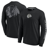 NHL Black Chicago Blackhawks Fanatics Elements Strive Long Sleeve T-Shirt