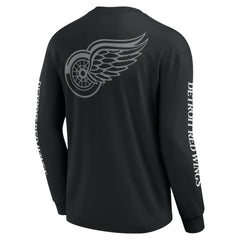 NHL Black Detroit Red Wings Fanatics Elements Strive Long Sleeve T-Shirt