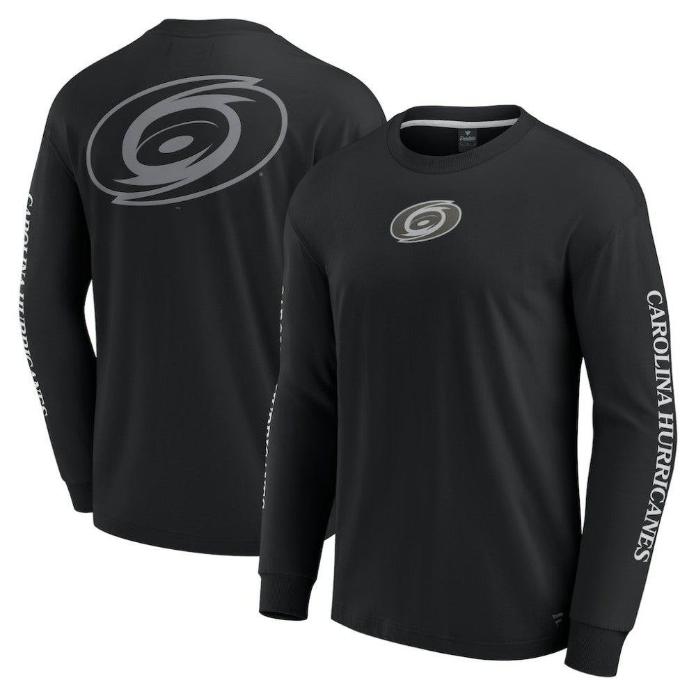 NHL Black Carolina Hurricanes Fanatics Elements Strive Long Sleeve T-Shirt