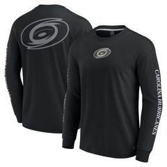 NHL Black Carolina Hurricanes Fanatics Elements Strive Long Sleeve T-Shirt