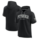 NHL Black Pittsburgh Penguins Fanatics Elements Ready Short Sleeve Pullover Hoodie