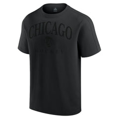 NHL Black Chicago Blackhawks Fanatics Elements Flex Tri-Blend T-Shirt