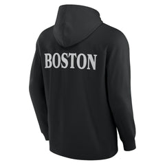 NHL Black Boston Bruins Fanatics Elements Blaze Tri-Blend Long Sleeve Hoodie T-Shirt