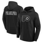 NHL Black Philadelphia Flyers Fanatics Elements Blaze Tri-Blend Long Sleeve Hoodie T-Shirt