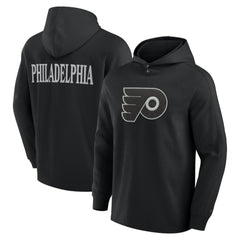 NHL Black Philadelphia Flyers Fanatics Elements Blaze Tri-Blend Long Sleeve Hoodie T-Shirt
