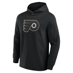 NHL Black Philadelphia Flyers Fanatics Elements Blaze Tri-Blend Long Sleeve Hoodie T-Shirt