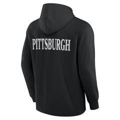NHL Black Pittsburgh Penguins Fanatics Elements Blaze Tri-Blend Long Sleeve Hoodie T-Shirt