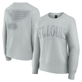 NHL Gray St. Louis Blues Fanatics Women's Elements Flow Pullover Sweatshirt