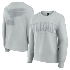 NHL Gray St. Louis Blues Fanatics Women's Elements Flow Pullover Sweatshirt