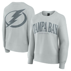 NHL Gray Tampa Bay Lightning Fanatics Women's Elements Flow Pullover Sweatshirt