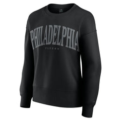 NHL Black Philadelphia Flyers Fanatics Women's Elements Flow Pullover Sweatshirt