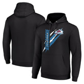 NHL Black Colorado Avalanche Starter Color Scratch Fleece Pullover Hoodie