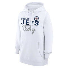 NHL White Winnipeg Jets G-III 4Her by Carl Banks Women's Team Fleece Pullover Hoodie