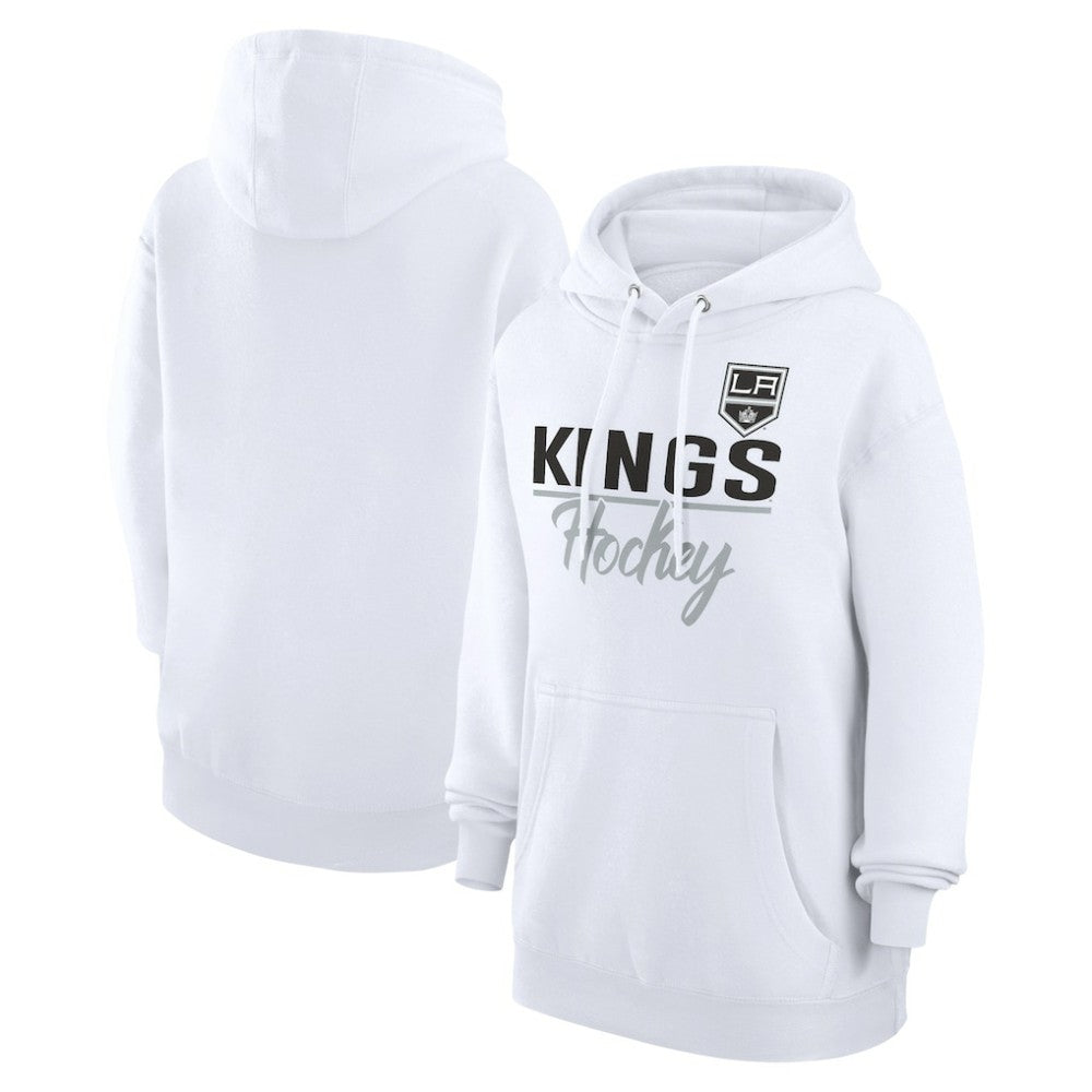 NHL White Los Angeles Kings G-III 4Her by Carl Banks Women's Team Fleece Pullover Hoodie