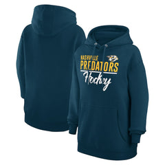 NHL Navy Nashville Predators G-III 4Her by Carl Banks Women's Team Fleece Pullover Hoodie