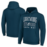 NHL Navy Tampa Bay Lightning Starter Graphic Pullover Hoodie