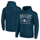NHL Navy Toronto Maple Leafs Starter Retro Graphic Pullover Hoodie