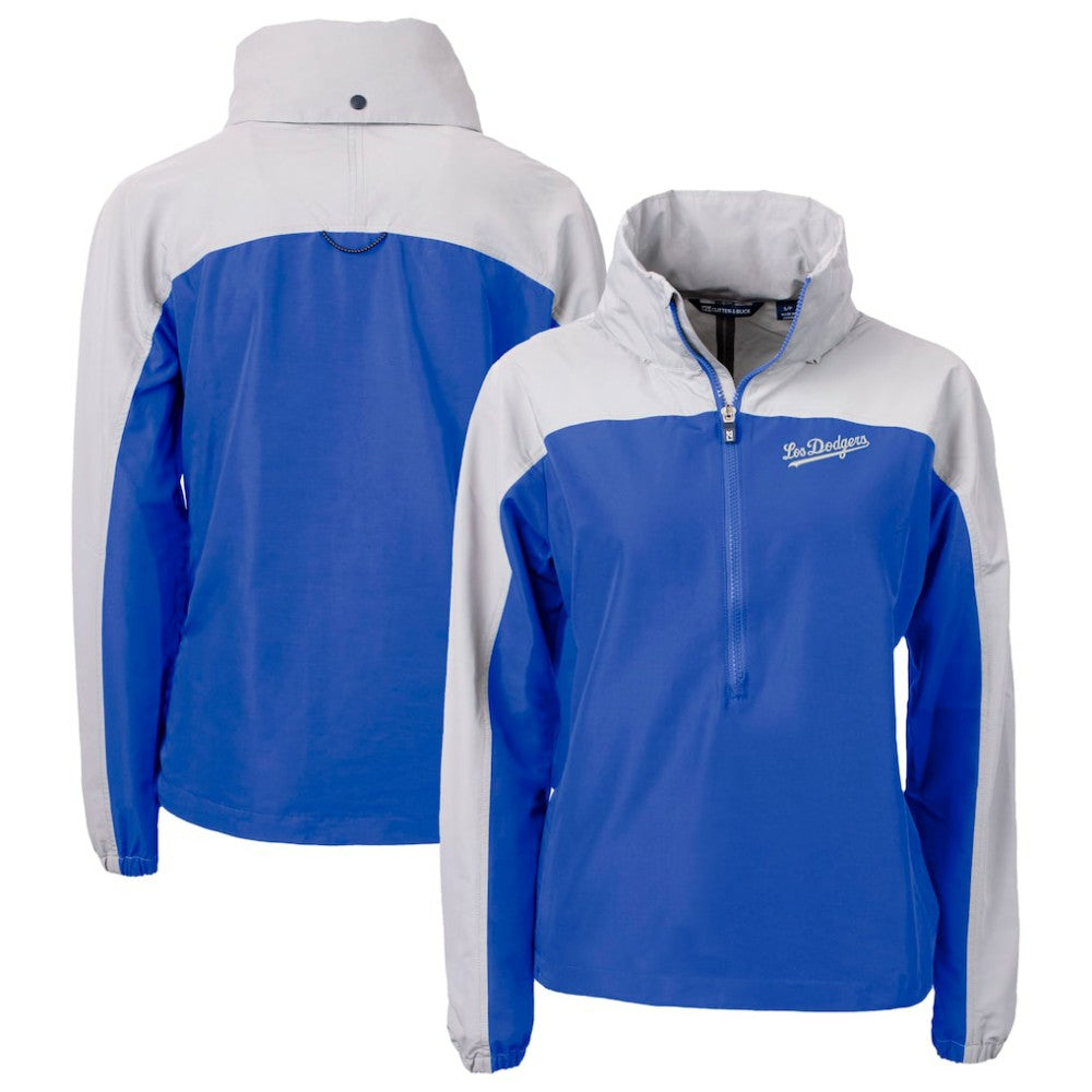 MLB Los Angeles Dodgers Cutter & Buck Women's City Connect Charter Eco Recycled Half-Zip Anorak Jacket