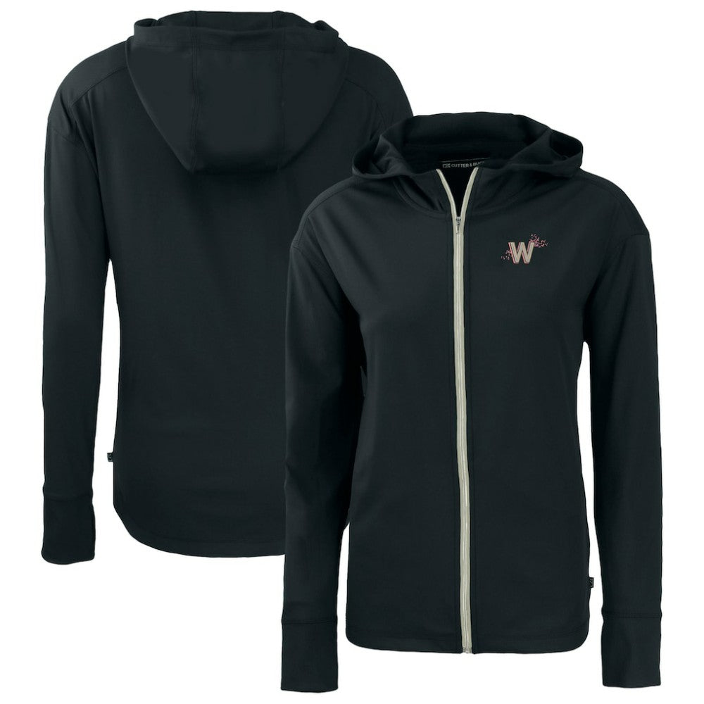 MLB Washington Nationals Cutter & Buck Women's City Connect Daybreak Eco Recycled Full-Zip Hoodie