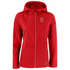 MLB Los Angeles Angels Cutter & Buck Women's City Connect Evoke Eco Softshell Recycled Full-Zip Hoodie Jacket