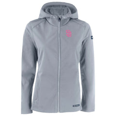 MLB San Diego Padres Cutter & Buck Women's City Connect Evoke Eco Softshell Recycled Full-Zip Hoodie Jacket