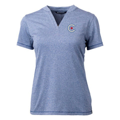 MLB Chicago Cubs Cutter & Buck Women's City Connect Forge Heathered Stretch Blade Top