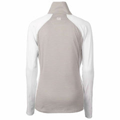 MLB San Francisco Giants Cutter & Buck Women's City Connect Forge Tonal Stripe Stretch Half-Zip Pullover Top