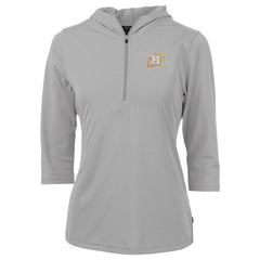 MLB Houston Astros Cutter & Buck Women's City Connect Virtue Eco Pique Recycled Half-Zip Pullover Hoodie