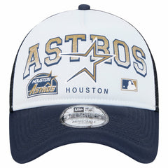 MLB Houston Astros New Era Retro Wordmark 9FORTY A-Frame Trucker Adjustable Hat