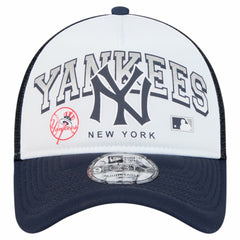MLB New York Yankees New Era Retro Wordmark 9FORTY A-Frame Trucker Adjustable Hat