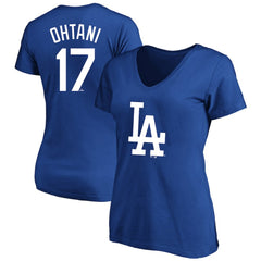 MLB Shohei Ohtani Los Angeles Dodgers Fanatics Women's Plus Size Name & Number T-Shirt