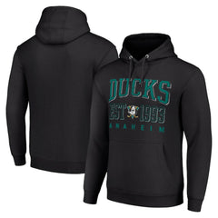 NHL Black Anaheim Ducks Starter Retro Graphic Pullover Hoodie