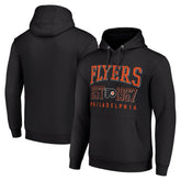 NHL Black Philadelphia Flyers Starter Retro Graphic Pullover Hoodie