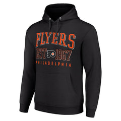 NHL Black Philadelphia Flyers Starter Retro Graphic Pullover Hoodie