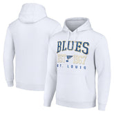 NHL White St. Louis Blues Starter Retro Graphic Pullover Hoodie