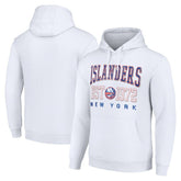 NHL White New York Islanders Starter Retro Graphic Pullover Hoodie