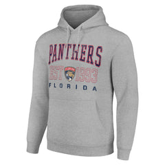 NHL Heather Gray Florida Panthers Starter Graphic Pullover Hoodie