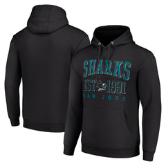 NHL Black San Jose Sharks Starter Graphic Pullover Hoodie