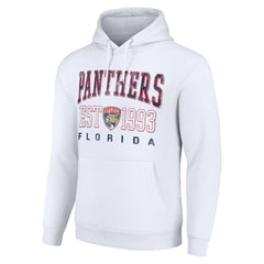 NHL White Florida Panthers Starter Graphic Pullover Hoodie