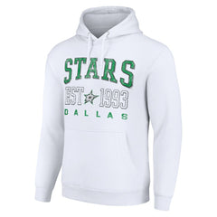 NHL White Dallas Stars Starter Graphic Pullover Hoodie