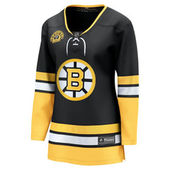 NHL Black Boston Bruins Fanatics Women's Alternate 100th Anniversary Breakaway Jersey