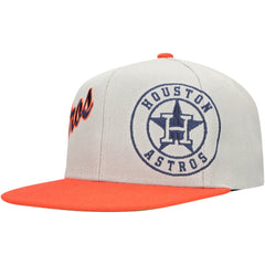 MLB Houston Astros Mitchell & Ness Knock Out Panel Snapback Hat