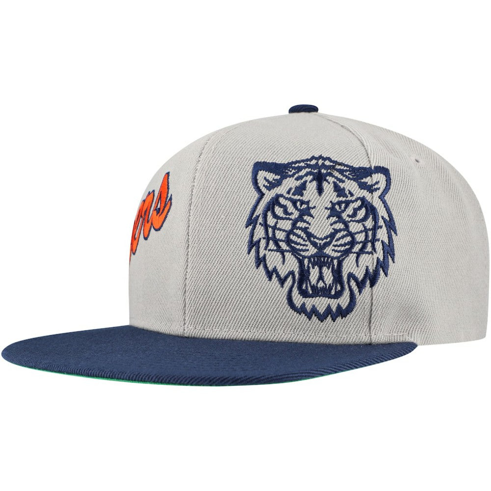 MLB Detroit Tigers Mitchell & Ness Knock Out Panel Snapback Hat