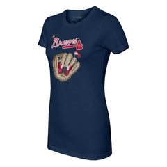 MLB Atlanta Braves Tiny Turnip Women's Butterfly Glove T-Shirt