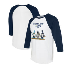 MLB Tampa Bay Rays Tiny Turnip Unisex Gnomes 3/4-Sleeve Raglan T-Shirt