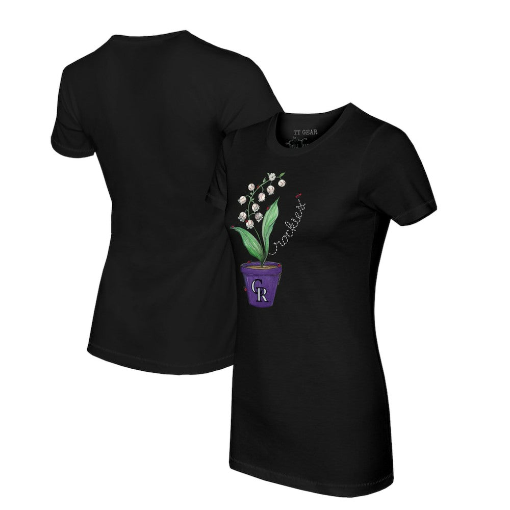 MLB Colorado Rockies Tiny Turnip Women's Lilies & Ladybugs T-Shirt