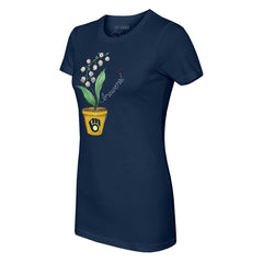 MLB Milwaukee Brewers Tiny Turnip Women's Lilies & Ladybugs T-Shirt